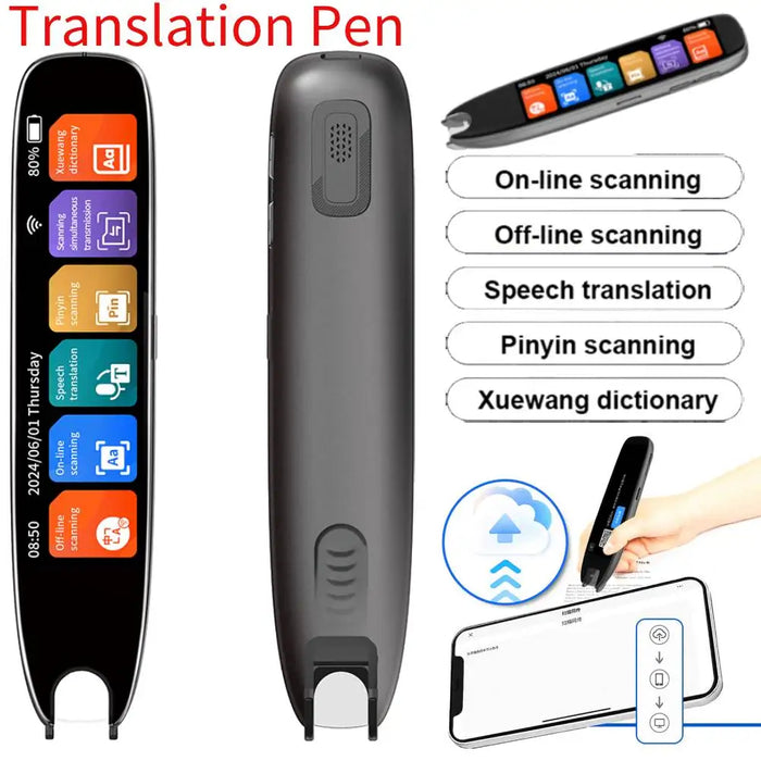 S65 Translation Pen Scan Reader Device Text Scanning Reading Translator Real Time Intelligent Text Scanning Point Reading Pen
