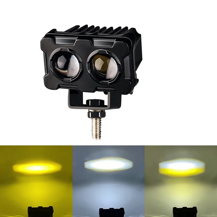 12V Dual Colour Led Motorcycle Fog Lamp
