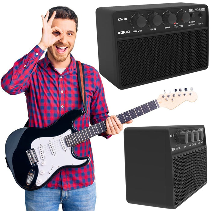 Mini Guitar Amp Electric Guitar Amplifier Mini Guitar Practice Speaker With 6.35Mm Interface Guitar Amp For Daily Practice