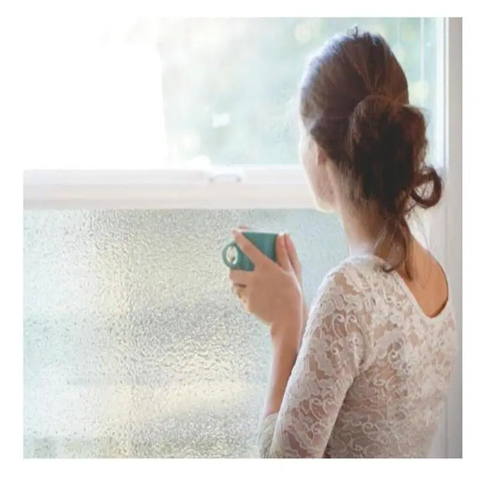 Rain Pattern Window Film - Privacy Protection Anti-Uv Removable Reusable