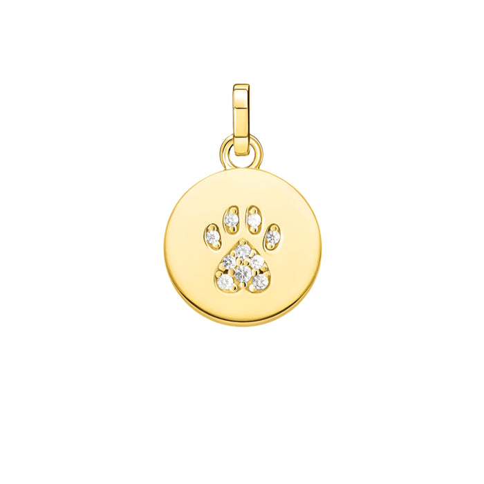 925 Sterling Silver Autumn Cat Paw Pendant Gift For Women