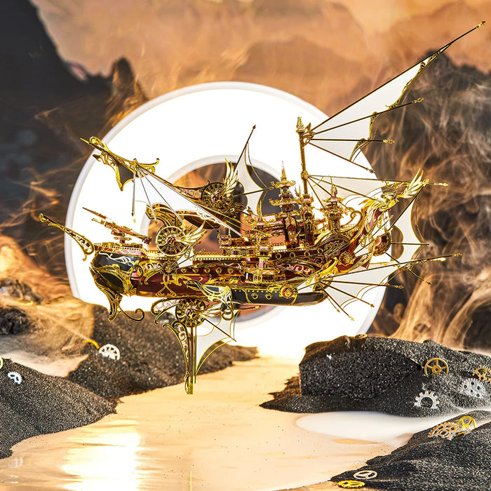 701 Piece Diy 3D Metal Boat Puzzle Kit