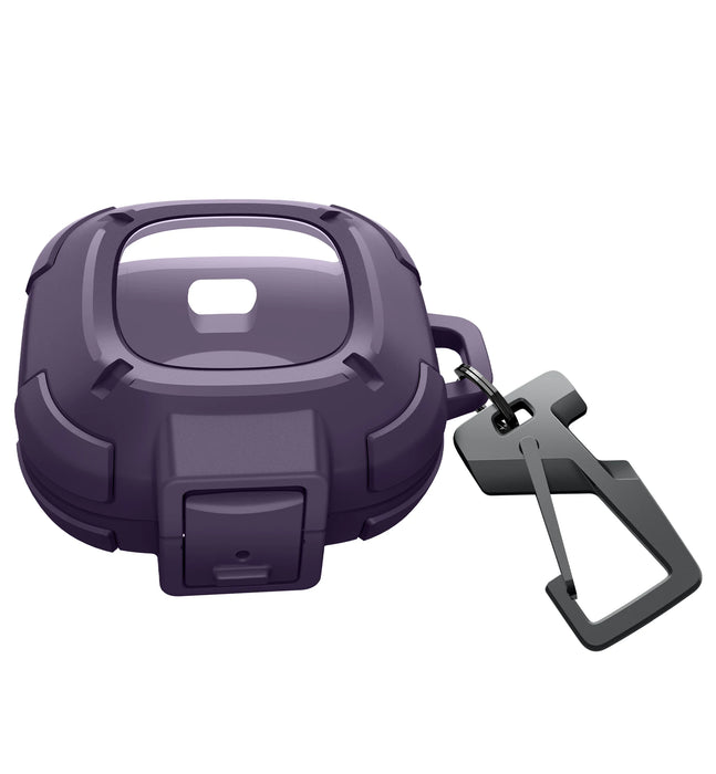 For Beats Fits Pro 2021 Tpu Shockproof Clear Rugged Bumper Case With Secure Lock Carabiner & Keyring