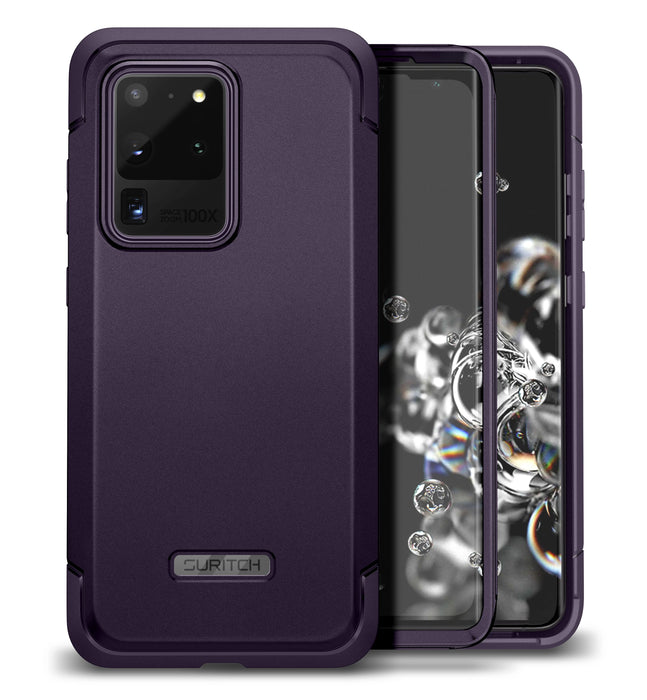 For Samsung Galaxy S20 Ultra Full-Body Heavy Duty Rugged Shockproof Protective Case With Built-In Screen Protector