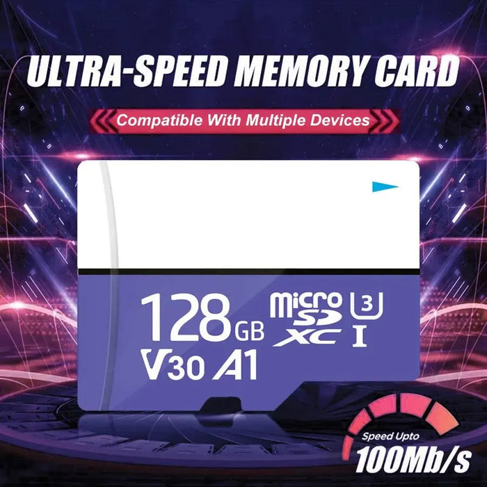 HP High Speed 256gb Micro Sd Card Class 10 4k Tf Mecard C10