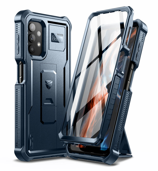 For Samsung Galaxy A32 5G Full-Body Heavy Duty Military Grade Shockproof Case & Kickstand Built In Screen Protector
