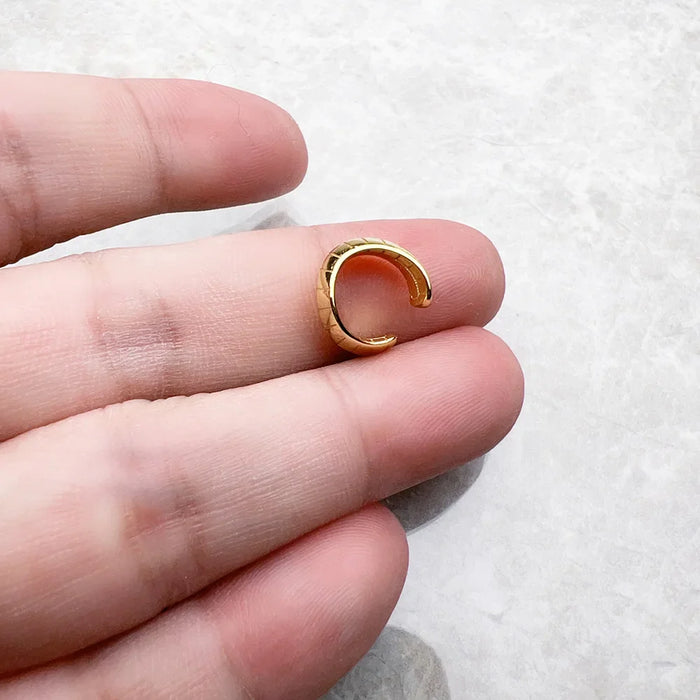 925 Sterling Silver Snake Shaped Ear Cuff For Women