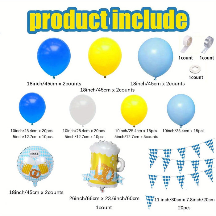 90 Pcs Red White Blue Latex Balloon Can Be Used For Independence Day Celebration Birthday Party Holiday Party Etc