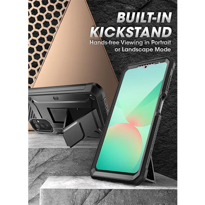For Samsung Galaxy A26 Ub Pro Full-Body Rugged Phone Case With Built-In Screen Protector & Belt-Clip & Kickstand