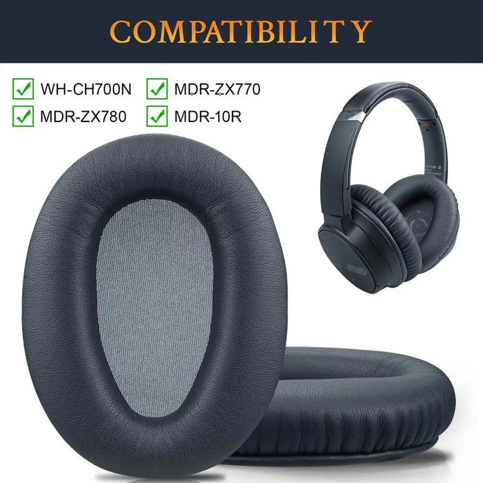 Pair of Replacement Ear Pads For Sony Wh Ch700N Mdr Zx780 / Mdr Zx770 Headphones