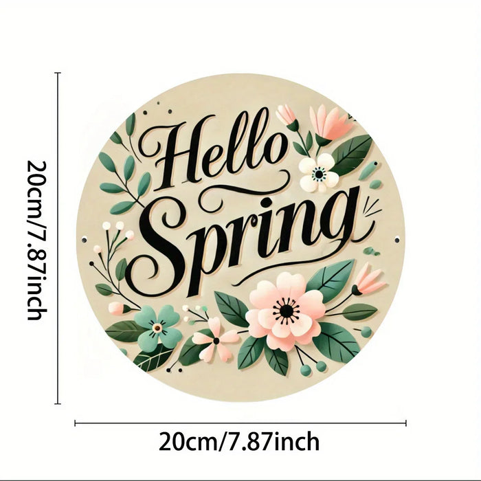 Eye-Catching Spring Farmhouse Metal Sign Charming Home Decor