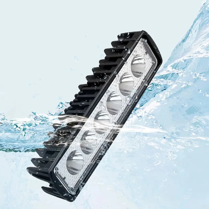 6 Led Offroad Work Light 12V Flood Beam For Jeep Atv Suv 4X4