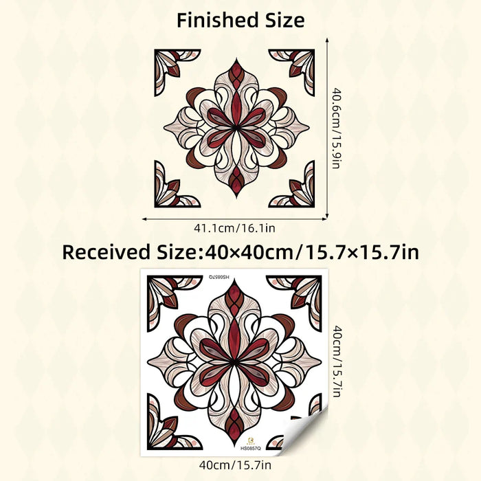 Geometric Pattern Pvc Window Stickers For Kitchen Decor