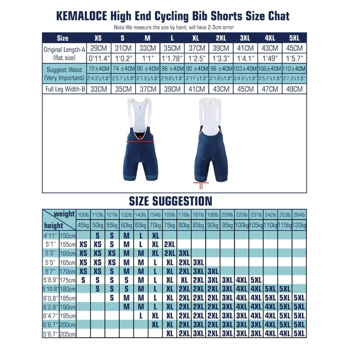 Men's Cycling Bib Shorts High End Breathable 5D Gel Pad