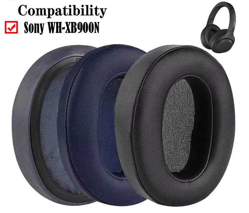 Pair of Protein Leather Earpads For Sony Wh Xb900 Headphones