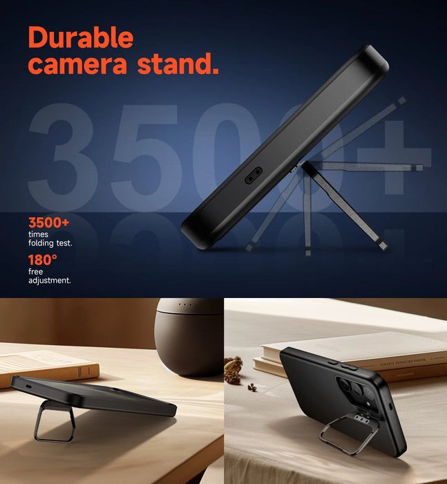 For Samsung Galaxy S24 Plus Full-Body Dual Layer Rugged Shockproof Magnetic Magsafe Compatible Case With Camera Stand