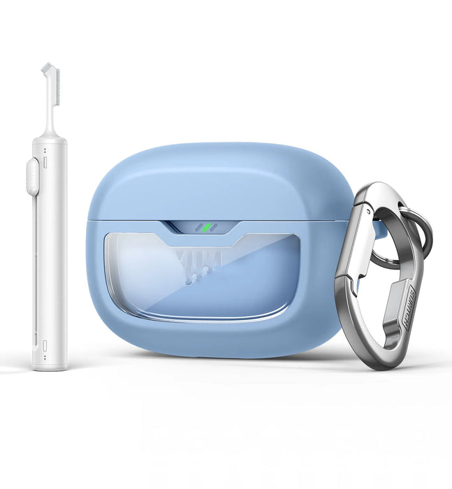 For Jbl Vibe Beam / Jbl Vibe Beam 2 / Jbl Vibe 200Tws Earbuds Shockproof Magnetic Protective Headphone Case With Anti Lost Keychain