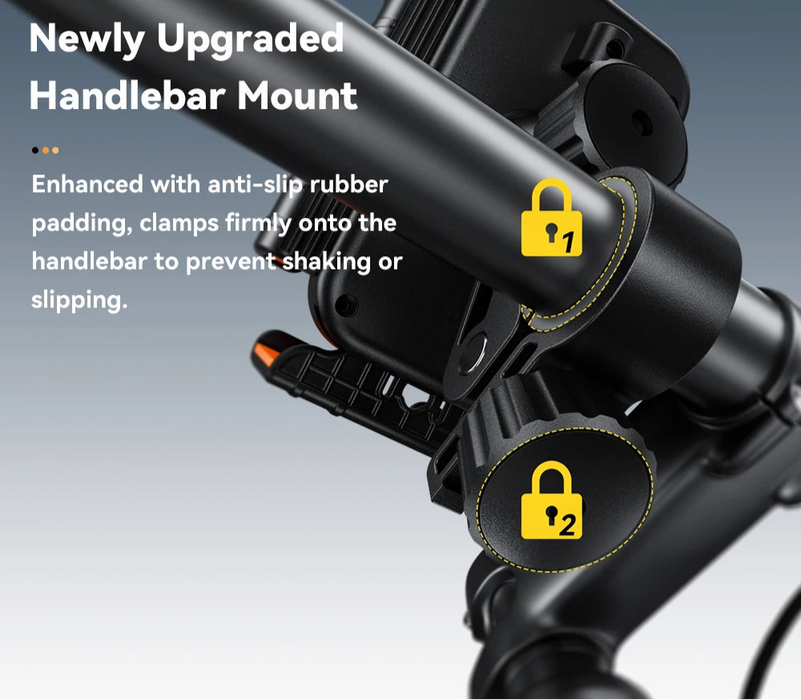 Motorcycle Bike Phone Mount 360°Rotatable Phone Holder For Mountain Bike Motorcycle Non-Slip Stand For 4.7-6.9Inch Phone