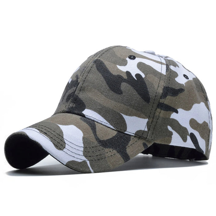 Adjustable Camo Baseball Cap For Outdoor Sun Protection