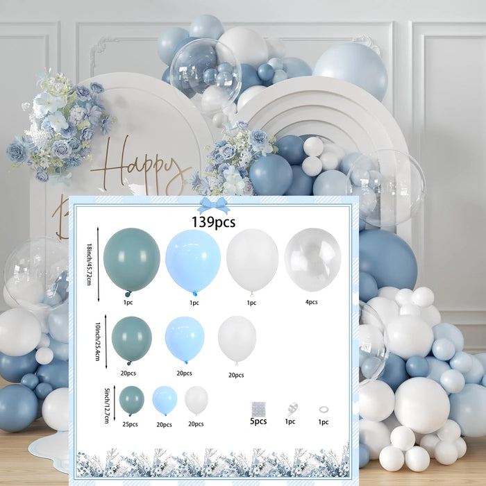 Pink And Blue Balloon Arch Garland Set Birthday Gift Wedding Anniversary Bridal Party Decoration Room Decoration