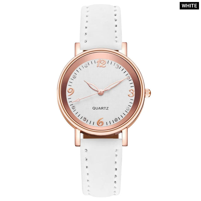 Leather Band Watch Arabic Dial