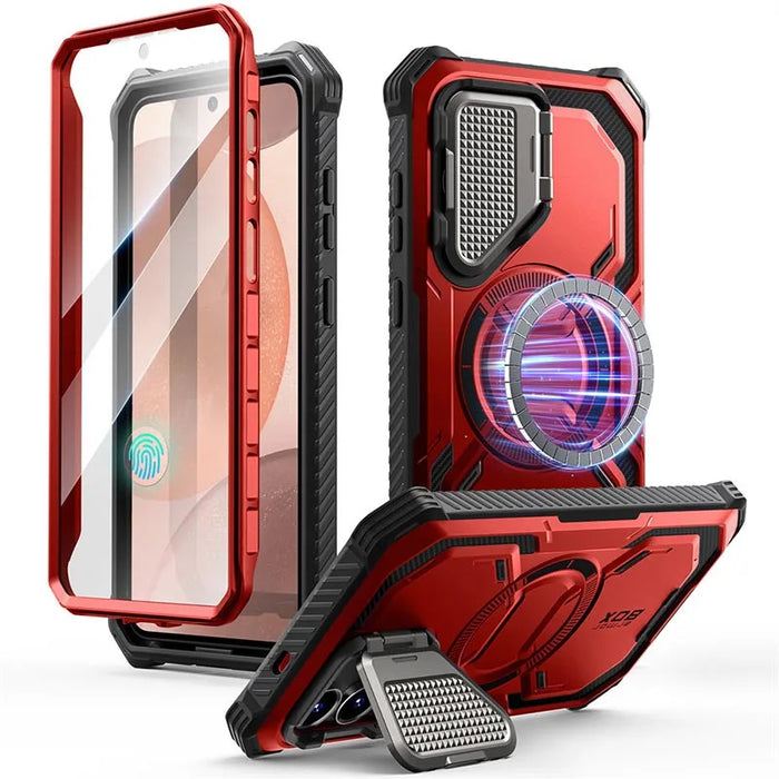 For Samsung Galaxy S25 Plus 2025 6.7 Inch Armorbox Rugged Case With Built-In Screen Protector