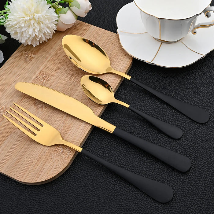 16 Piece Stainless Steel Cutlery Set For Western Dining