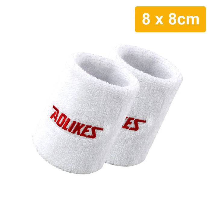 Pair of Moisture Wicking Sports Wristbands For Men & Women Tennis Basketball Running