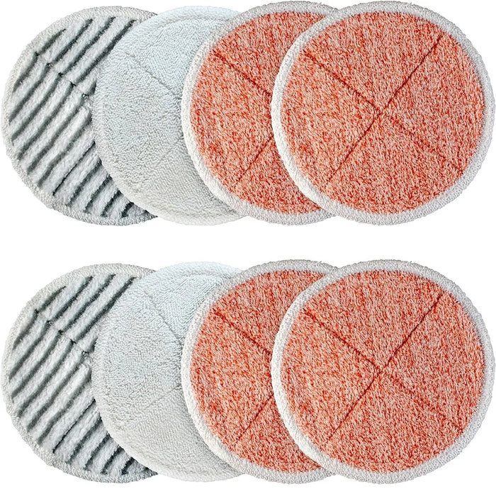 2124 Spinwave Mop Pad For Bissell 2039A Hard Floor Mop Cleaners 4 Hard + 2 Scrubby + 2 Soft Washable And Reusable Mop Pads