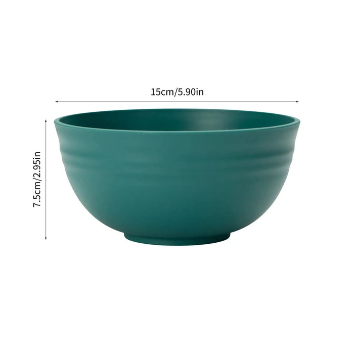 4 / 6 / 8 Piece Reusable Dark Green Cereal Bowls Ideal For Camping