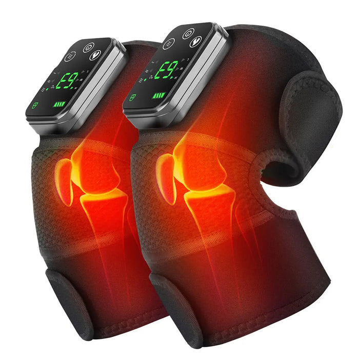 3 In 1 Heated Knee Massager For Joint Pain Relief Rechargeable Vibration Arthritis Support