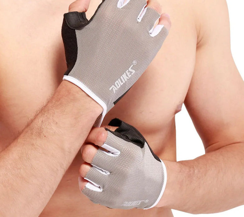 Breathable Fingerless Workout Gloves For Powerlifting Men And Women Training
