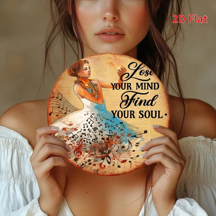 Retro Music-Themed 2D Flat Iron Sign For Bedroom Or Dining Room