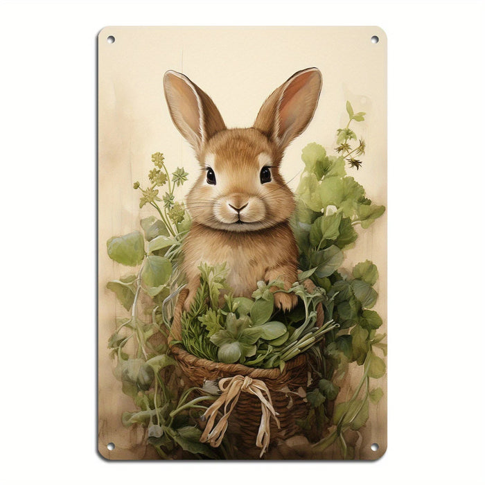 Retro Rabbit Easter Sign Easy Install For Home & Bar Decor Indoor / Outdoor Use