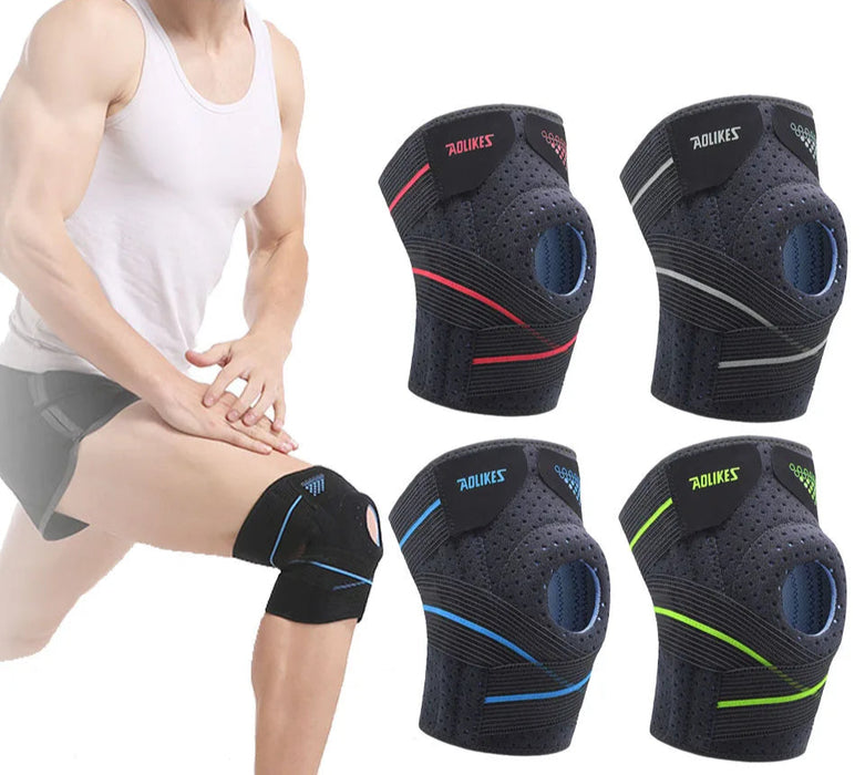 Compression Knee Support Sleeve Elastic Kneepad Brace For Sports