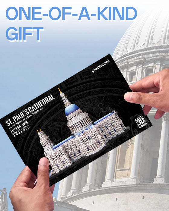 St. Paul's Cathedral 3D Metal Puzzle Kit Home Decor Gift