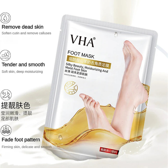 Goat Milk Exfoliating Foot Mask 5 Pairs