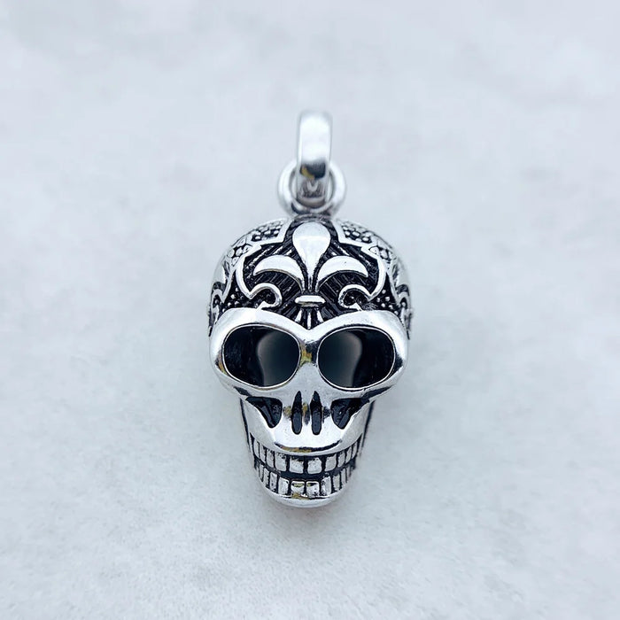 925 Sterling Silver Skull Skeleton Pendant Winter Fashion Jewelry For Men & Women