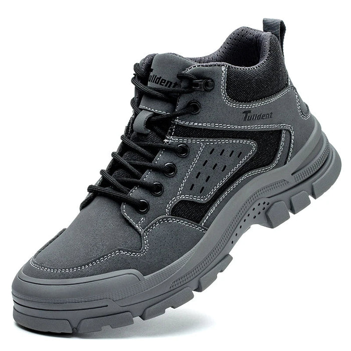 Mens Indestructible Work Shoes - Steel Toe Safety Sneakers