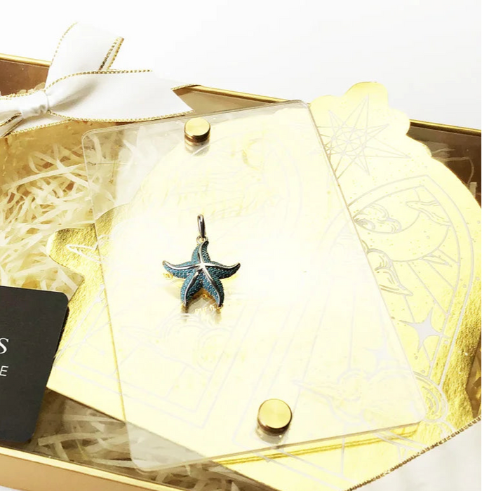 925 Sterling Silver Deep Sea Blue Oceanstar Pendant Gift For Women & Men