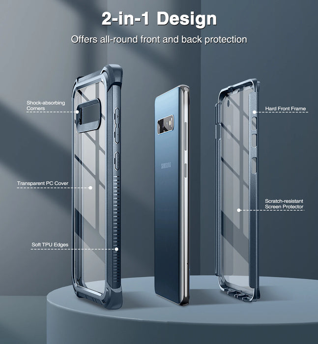 For Samsung Galaxy S10 6.1 Inch Heavy Duty Protection Hard Back Defender Protector Protective Shockproof Bumper Case