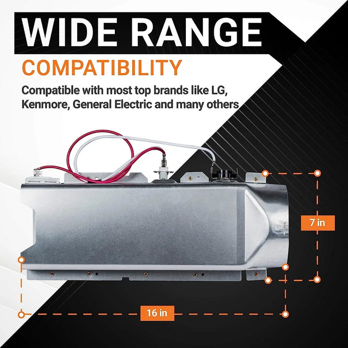 5301El1001A Dryer Heating Element Assembly Compatible With Lg Dryers 5301El1001J 5301El1001H Ap5072170 Ps3527790 Ps3527791