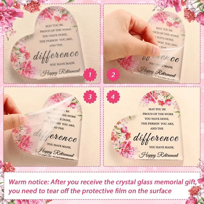 Retirement Inspiration For Women Acrylic Table Decor