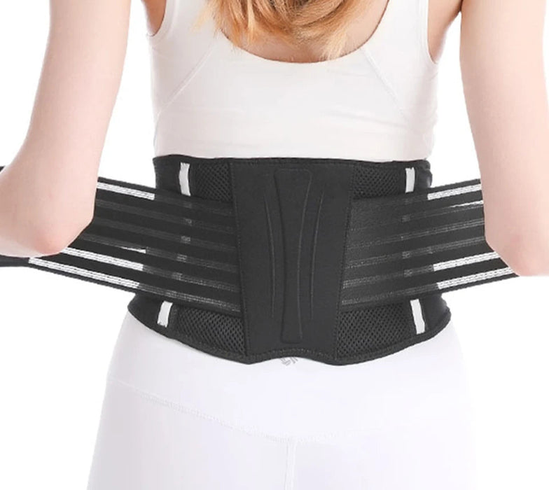 Reflective Sports Waist Support Belt For Men / Women Breathable Lumbar Brace
