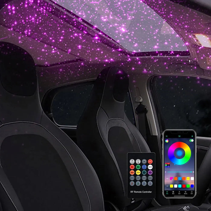Smart App Control Car Led Star Lights Rgbw Fiber Optic Ceiling Effect