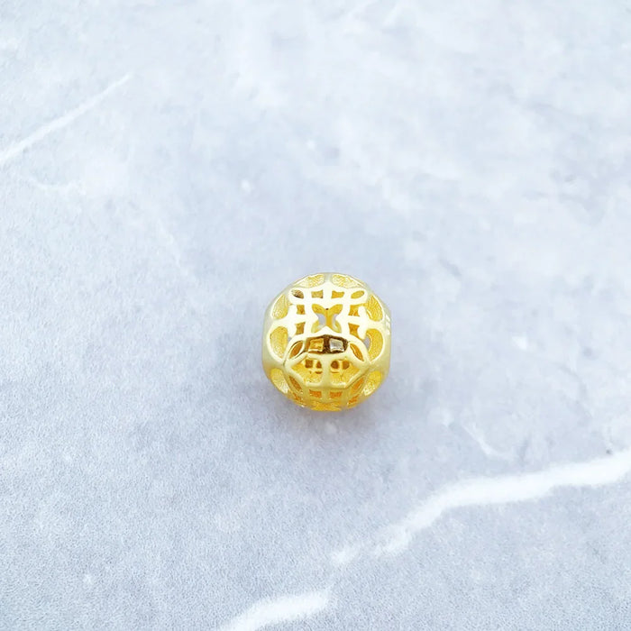 925 Sterling Silver Arabesque Charm Bead Ethnic Karma Jewelry Accessory