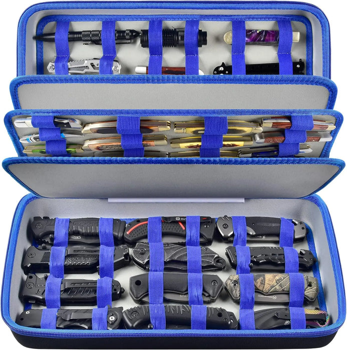 66 Pocket Knife Display Case Butterfly Knife Storage Box