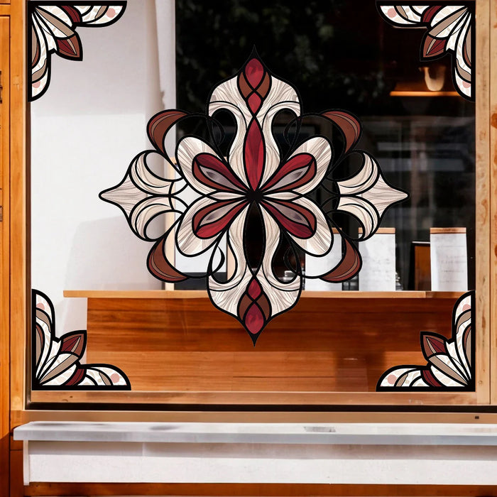 Geometric Pattern Pvc Window Stickers For Kitchen Decor