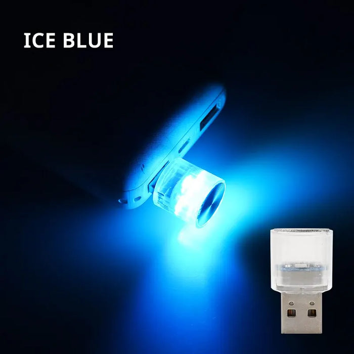 Usb Mini Car Ambient Light Interior Atmosphere Lamp For Auto Pc And More