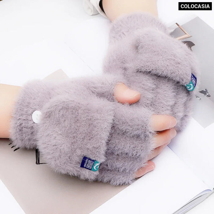 Fingerless Mittens For Winter Protection